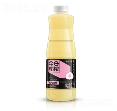 今日初榨复合乳酸菌果汁饮料元气白桃1.25L商超货源