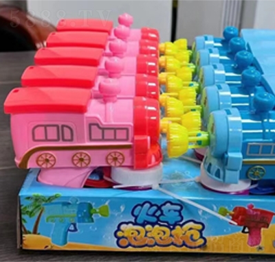 妙趣卡通火车泡泡枪儿童糖果玩具