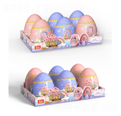 妙趣卡通惊喜城堡奇趣公主蛋糖果玩具儿童糖果玩具