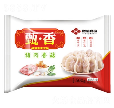 增运甄香香菇水饺速冻食品