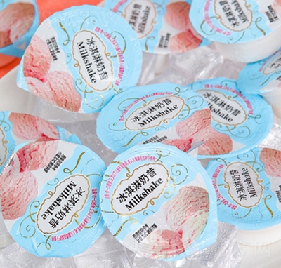 猫村长冰淇淋奶昔计量称重草莓味果冻布丁儿童零食招商代理