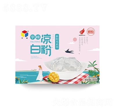 宇峰新阳光白凉粉100g×80盒-箱自制食用烧仙草粉
