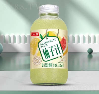 刘小萌柚子汁复合果汁饮料358ml