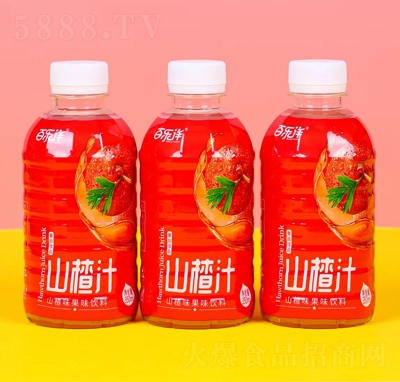 百乐洋山楂汁山楂果味饮料休闲饮品招商350ml