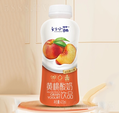 刘小萌黄桃酸奶饮品420ml