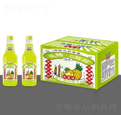 战美汽水菠萝味358mlX20瓶夏季饮品招商代理