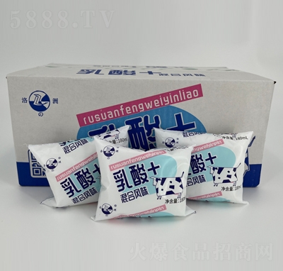 洛之洲乳酸菌混合风味180ml袋装酸奶夏季饮品招商代理