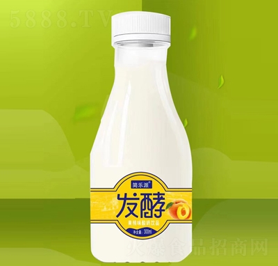 简乐派发酵黄桃味酸奶饮品300ml招商代理