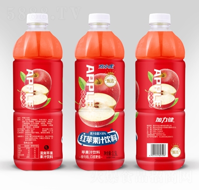 欢小虎红苹果汁饮料1.5L