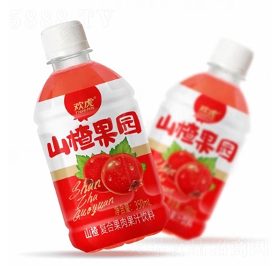 欢虎山楂果园山楂复合果肉果汁饮料350ml