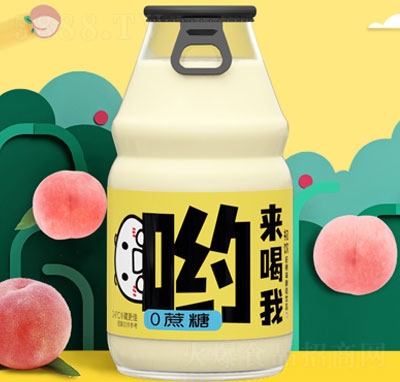 230g嗨哟喂白桃味酸奶饮品