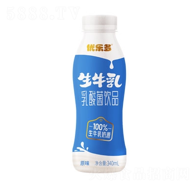 优乐多生牛乳乳酸菌饮品原味340ml