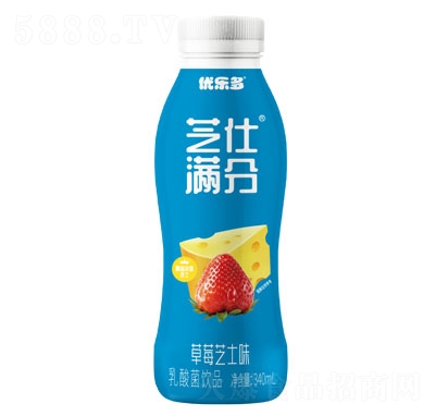 优乐多乳酸菌饮品草莓芝士味340ml