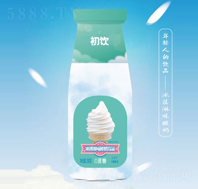 初饮云冰淇淋味发酵酸奶饮品300g