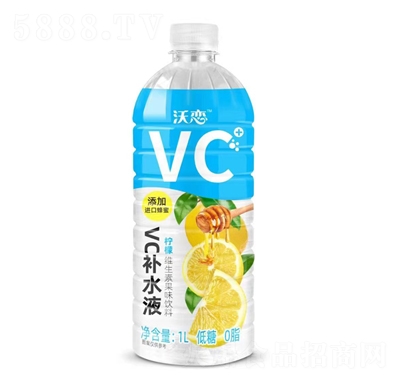 沃恋柠檬维生素果味饮料1L