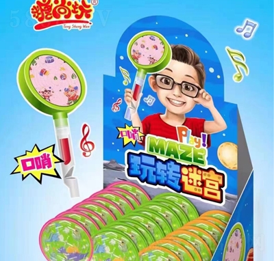 糖尚玩玩转迷宫5克X24支X8盒糖玩儿童玩具