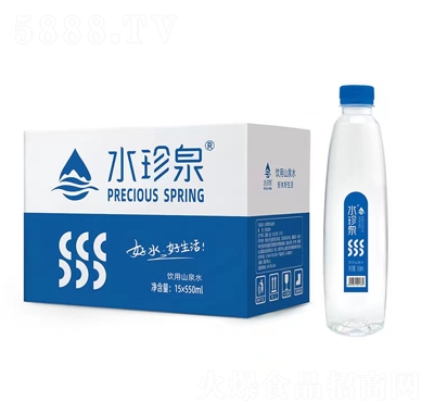 水珍泉饮用山泉水550mlX15瓶