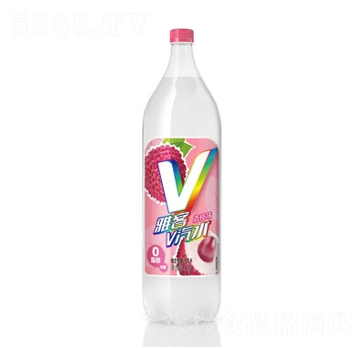 雅客V汽水维生素果汁汽水1.6L荔枝味