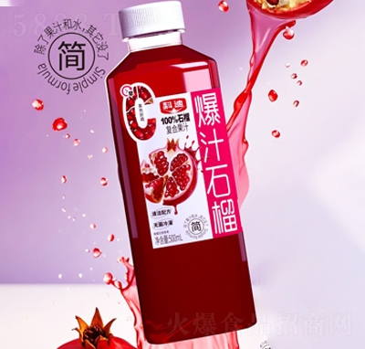 �Ƶ�100%��֭ʯ�񸴺Ϲ�֭500ml