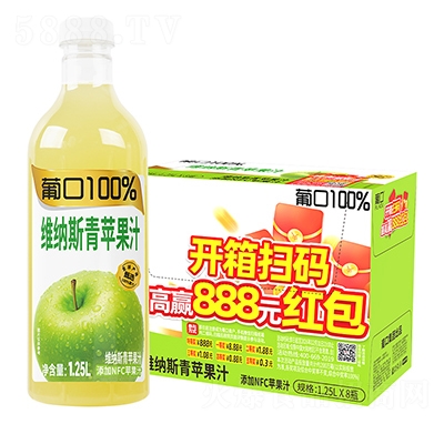 �Ͽ�100%ά��˹��ƻ��֭1.25L