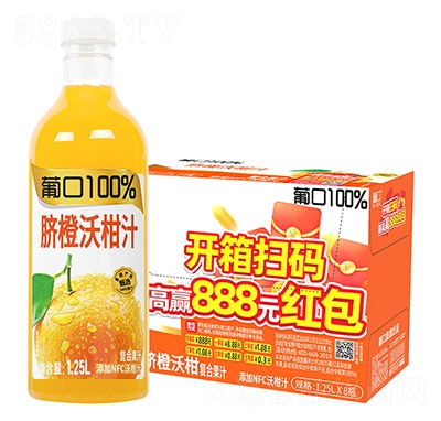 �Ͽ�100%����ָ�֭1.25L