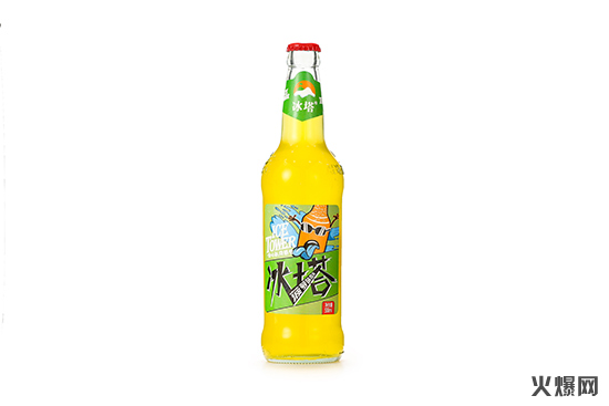 冰塔汽水玻璃瓶碳酸饮料菠萝味500ml